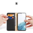 Dux Ducis Hivo tok Samsung Galaxy S23 Plus flip tok pénztárca állvány RFID blokkoló, fekete