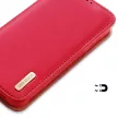 Dux Ducis Hivo Samsung Galaxy S23 Plus eredeti bőr oldalra nyíló tok RFID blokkoló, piros