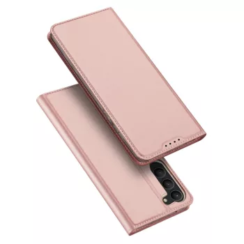   Dux Ducis Skin Pro oldalra nyíló tok Samsung Galaxy S23 Plus, rózsaszín