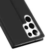 Dux Ducis Skin Pro oldalra nyíló tok Samsung Galaxy S23 Ultra Flip Card Wallet Stand, fekete