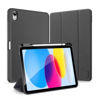   DUX DUCIS tok DOMO összecsukható, ceruza tárolóval iPad 10 (2022), fekete