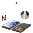 Dux Ducis Hivo Leather Flip Cover eredeti bőr oldalra nyíló tok kártyatartóval Samsung Galaxy S22 Plus, fekete