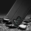 Dux Ducis Hivo Leather Flip Cover eredeti bőr oldalra nyíló tok kártyatartóval Samsung Galaxy S22 Plus, fekete