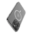 Comma case Hard Jacket Mag MagSafe hátlap, antibakteriális tok iPhone 15, átlátszó