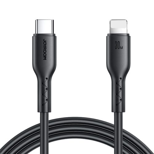 Joyroom Flash-Charge sorozat SA26-CL3 USB-C/Lightning kábel 30W 1m, fekete