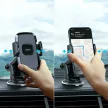 Joyroom autós telefontartó teleszkópos kihúzható karral műszerfalra és szélvédőre fekete (JR-ZS259)
