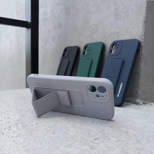 Wozinsky Kickstand Case iPhone 11 Pro szilikon hátlap, tok, sötétkék 