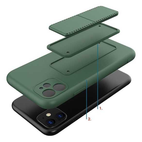 Wozinsky Kickstand Case iPhone 11 Pro szilikon hátlap, tok, rózsaszín