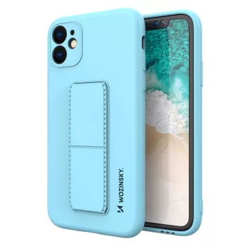   Wozinsky Kickstand Case iPhone 12 Pro szilikon hátlap, tok, világoskék