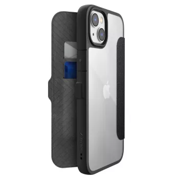   Raptic X-Doria Urban Folio Case iPhone 14 Plus cover with flap tok, fekete