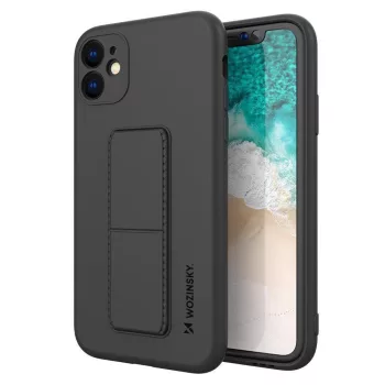   Wozinsky Kickstand Case Samsung Galaxy A32 5G szilikon hátlap, tok, fekete