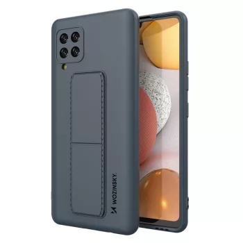  Wozinsky Kickstand Case Samsung Galaxy A42 5G szilikon hátlap, tok, sötétkék