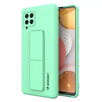   Wozinsky Kickstand Case Samsung Galaxy A42 5G szilikon hátlap, tok, menta