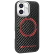 Audi RSQ tok, carbon fekete Sport Red Circle MagSafe Case iPhone 17 tok, fekete
