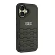 Audi Synthetic Leather iPhone 16 6.1" tok, fekete AU-TPUPCIP16-GT/D2-BK