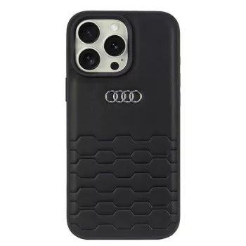   Audi Synthetic Leather iPhone 16 Pro Max 6.9" tok, fekete AU-TPUPCIP16PM-GT/D2-BK