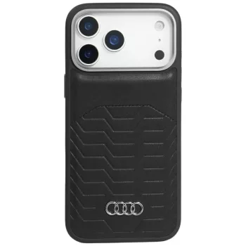   Audi GT Synthetic Leather MagSafe Case iPhone 17 Pro Max tok, fekete