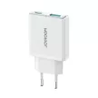 Joyroom JR-TCF14 20W USB-A USB-C hálózati töltő, fehér