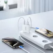 Joyroom JR-TCF14 20W USB-A USB-C hálózati töltő, fehér