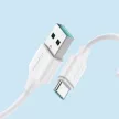 Joyroom Long-Lasting Series A9 USB-A/USB-C 3A kábel 1m, fehér