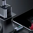 Joyroom Prism sorozat A16 USB-C/USB-C 100W 1.2m kábel LED kijelzővel, fekete