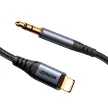Joyroom Audio Transfer Series SY-A06 mini jack 3.5 mm / Lightning kábel 1.2 m, fekete