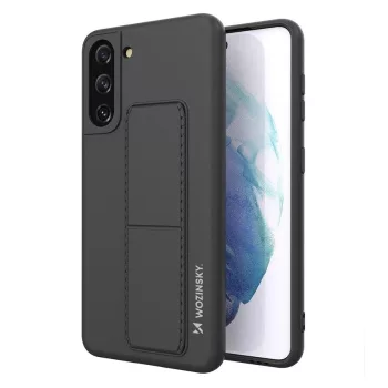   Wozinsky Kickstand Case Samsung Galaxy S21 szilikon hátlap, tok, fekete