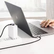 Ugreen US255 50125 USB-C (egyenes)/USB-C (szögletes) PD QC kábel 60W 3A 2m, szürke