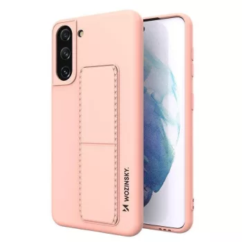   Wozinsky Kickstand Case Samsung Galaxy S21 Plus szilikon hátlap, tok, rózsaszín