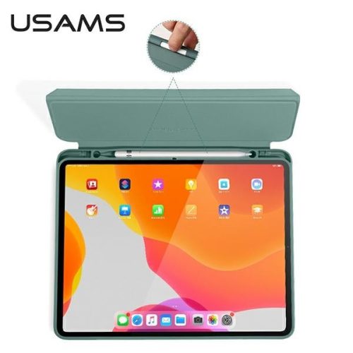 USAMS tok Winto iPad Air 10.9" 2020 Smart Cover tok, zöld