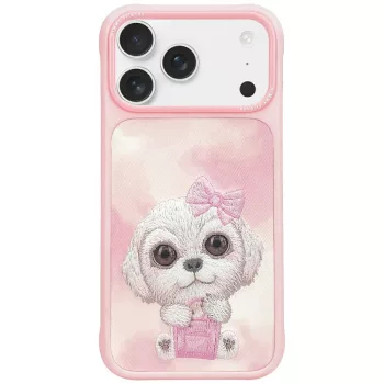 Nimmy Big Eyed Pet 2.0 Dog iPhone 17 tok, rózsaszín