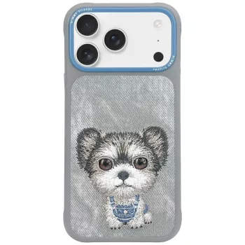 Nimmy Big Eyed Pet 2.0 Dog iPhone 17 Pro Max tok, szürke