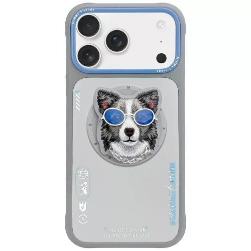 NIMMY case GLASSES COOL DOG MagSafe IPHONE 17 tok, szürke