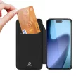 Dux Ducis Skin Pro iPhone 17 Case Flip and Card Slot tok, fekete
