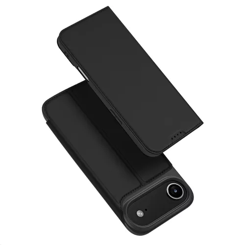 Dux Ducis Skin Pro Case iPhone 17 Air Flip and Card Slot tok, fekete