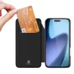 Dux Ducis Skin Pro Case iPhone 17 Pro Max Flip and Card Slot tok, fekete