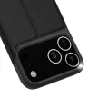 Dux Ducis Skin Pro Case iPhone 17 Pro Max Flip and Card Slot tok, fekete