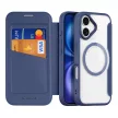 Dux Ducis Skin X Pro iPhone 17 Air Case MagSafe and Wallet tok, kék