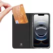 DUX DUCIS wallet case SKIN PRO IPHONE 16e tok, fekete