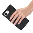 DUX DUCIS wallet case SKIN PRO IPHONE 16e tok, fekete
