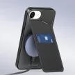 DUX DUCIS case RAFI II MAG stand compatible MagSafe IPHONE 16e tok, fekete