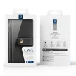 Dux Ducis Lawa iPhone 16e Leather Case Detachable Magnetic Wallet tok, fekete