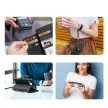 Dux Ducis Lawa iPhone 16e Leather Case Detachable Magnetic Wallet tok, fekete