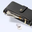 Dux Ducis Lawa iPhone 16e Leather Case Detachable Magnetic Wallet tok, fekete