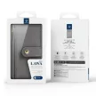 Dux Ducis Lawa iPhone 16e Leather Case Detachable Magnetic Wallet tok, szürke