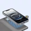 Dux Ducis Lawa iPhone 16e Leather Case Detachable Magnetic Wallet tok, szürke