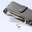 Dux Ducis Lawa iPhone 16e Leather Case Detachable Magnetic Wallet tok, szürke