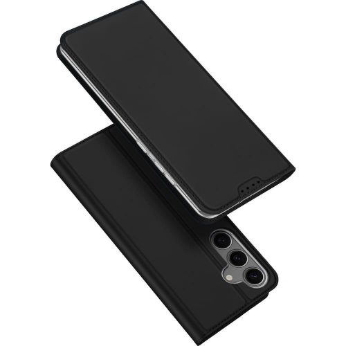 DUX DUCIS wallet case SKIN PRO Samsung Galaxy S25 tok, fekete