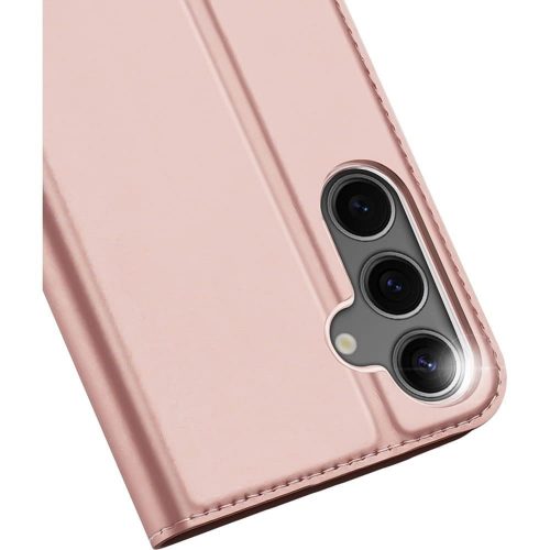 DUX DUCIS wallet case SKIN PRO SAMSUNG GALAXY S25 tok, rozéarany