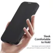 DUX DUCIS wallet case SKIN X PRO compatible with MagSafe Samsung Galaxy S25 tok, fekete